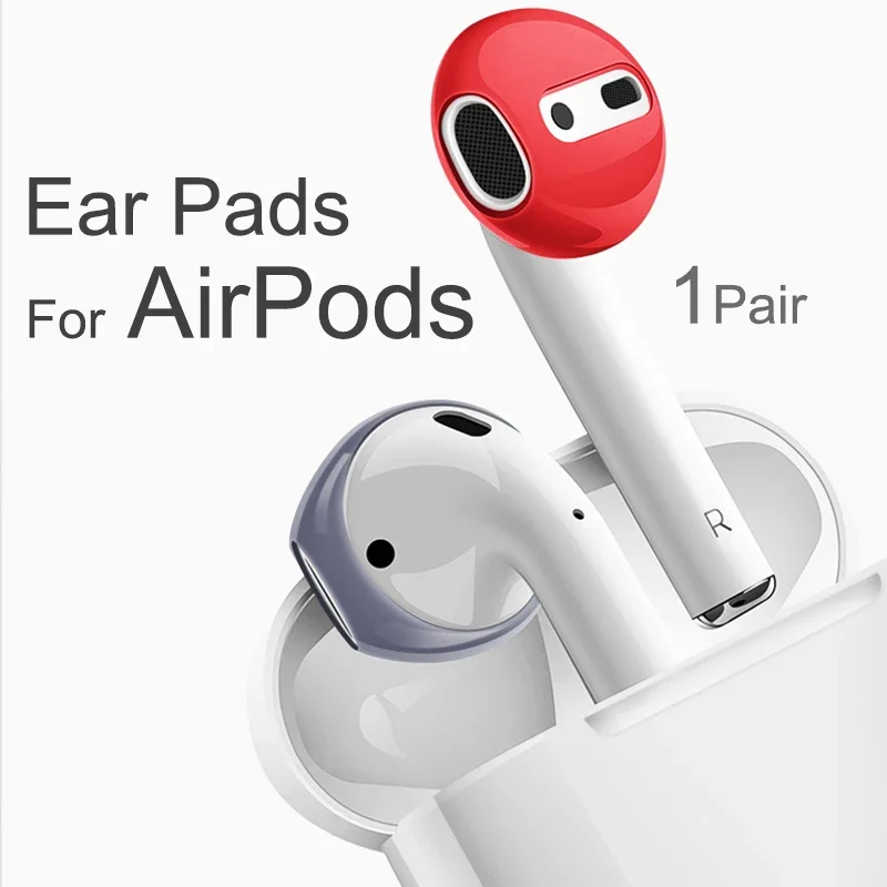 Ear Pads for AirPods for iPhone 14 13 X Earphones Silicone Ear Caps Headphones Case Earpads Eartips (AirPods Not Included)