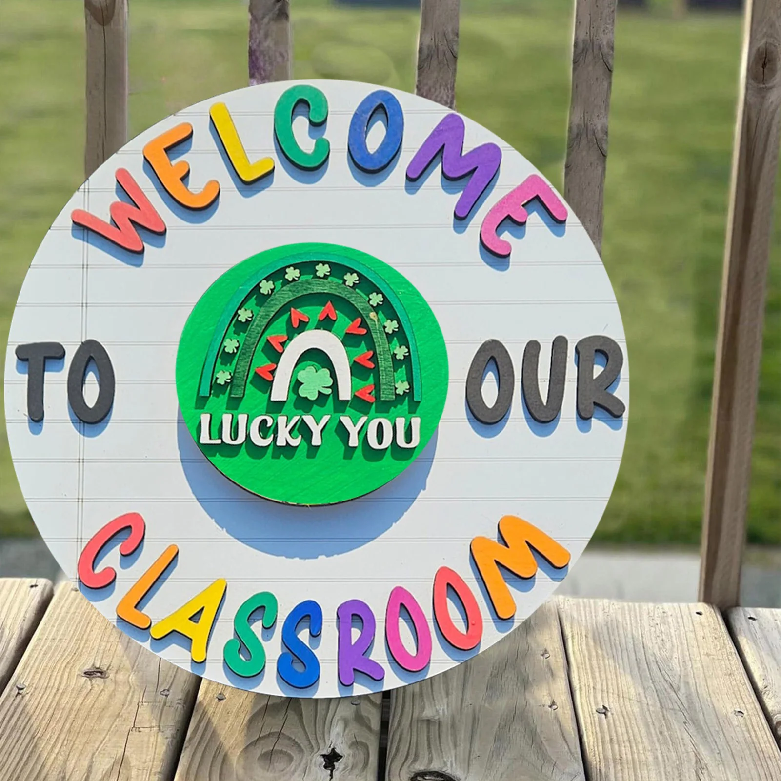 Welcome Doorplate Replaceable First Day Of School Signs Customized Back To School Interchangeable Props Outdoor Wall Decor