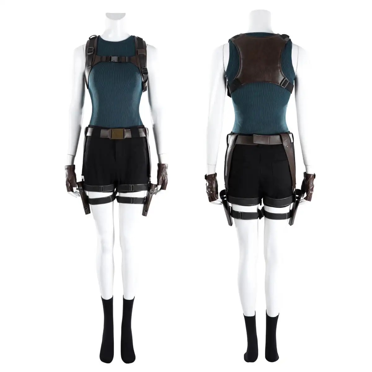 

Lara Croft Courtney Cosplay Costume Halloween Outfits for Women Live-Action Movie Fancy Dress Roleplay Bithday Gifts