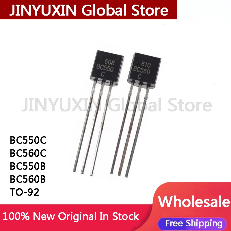 200Pcs BC550C BC550 BC560C BC560 BC550B BC560B TO-92 IC IN Stock Wholesale