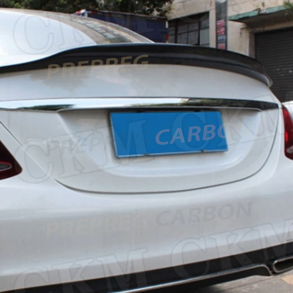 

For E Class W213 Carbon Fiber for Mercedes benz 4-Door Sedan E200 E220 E250 E300 2016 - 2019 Car Styling Rear Trunk Spoiler Wing