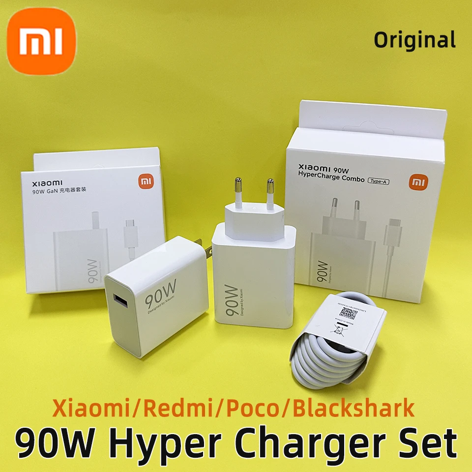 شاحن Xiaomi 90 وات USB C شحن سريع للغاية 90 وات شواحن فائقة Xiao Mi Turbo 4 Poco F7 Pro X7 15 Ultra 14 13 Redmi Note 12