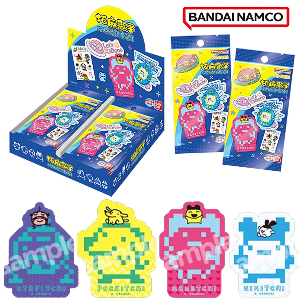 

Оригинальная коллекционная карта мультфильмов Bandai Tamagotchi, классическая электронная креативная наклейка для домашних животных, детские любимые игрушки, подарки