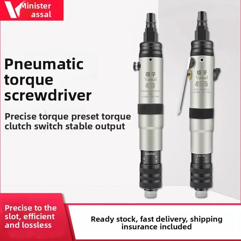 

Chenzi Fully Automatic Clutch-Type Air Screwdriver with Fixed Torque, Downward Pressure Self-Stop Pneumatic Screwdriver, Air Tool