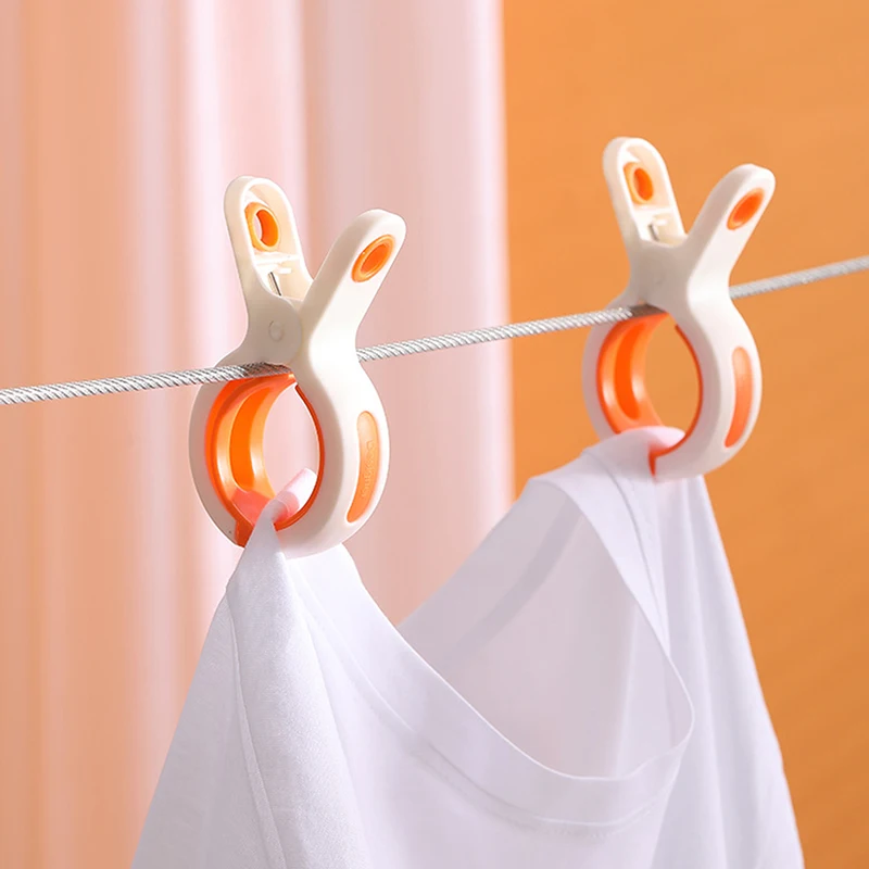 3pcs/set Large Clothes Clips Anti-slip Laundry Clothes Pins For Blanket Toys Clips Windproof Drying Rack Household Clothespin