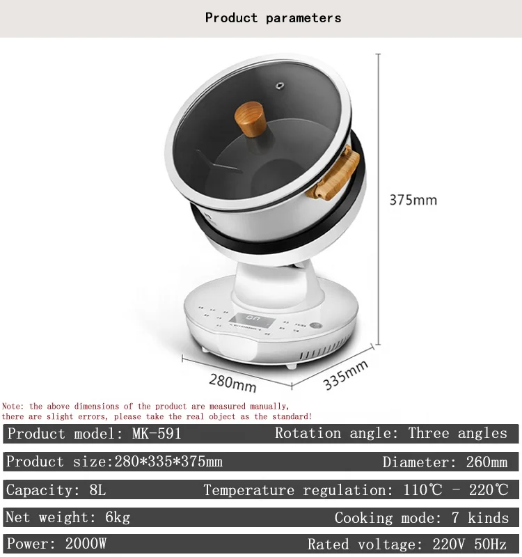 Mk-591 Cooking Machine Home Automatic Intelligent Robot Can Open the Cover Cooking Wok