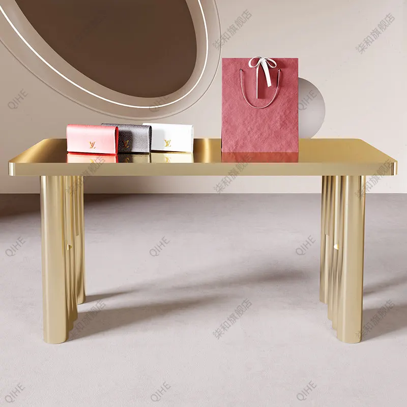 Stainless Steel Nakashimadai Water Station Exhibition Hall Workbench Buyer Shop Display Table Product Storage Desk