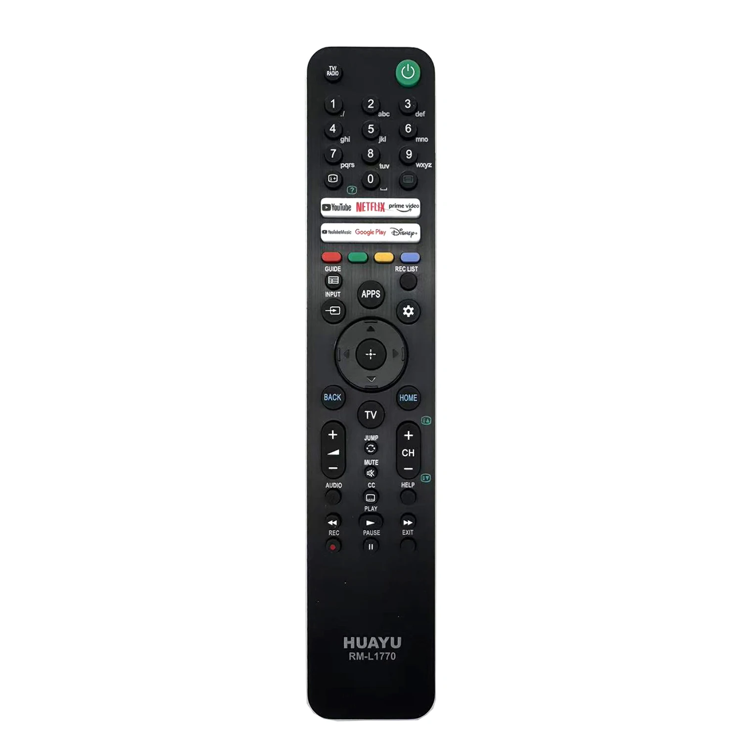 Replacement remote control for Sony Smart TV RMF-TX500U RMF-TX500E RMF-TX500P BR-49X800H XBR-55X800H XBR-65X800H BR-49X800H