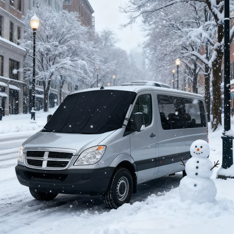 

1PC Universal Motorhome Camper Windshield Sunshades Van Windscreen Cover Frost Ice Shield Snow Dust Protector Cars Accessories