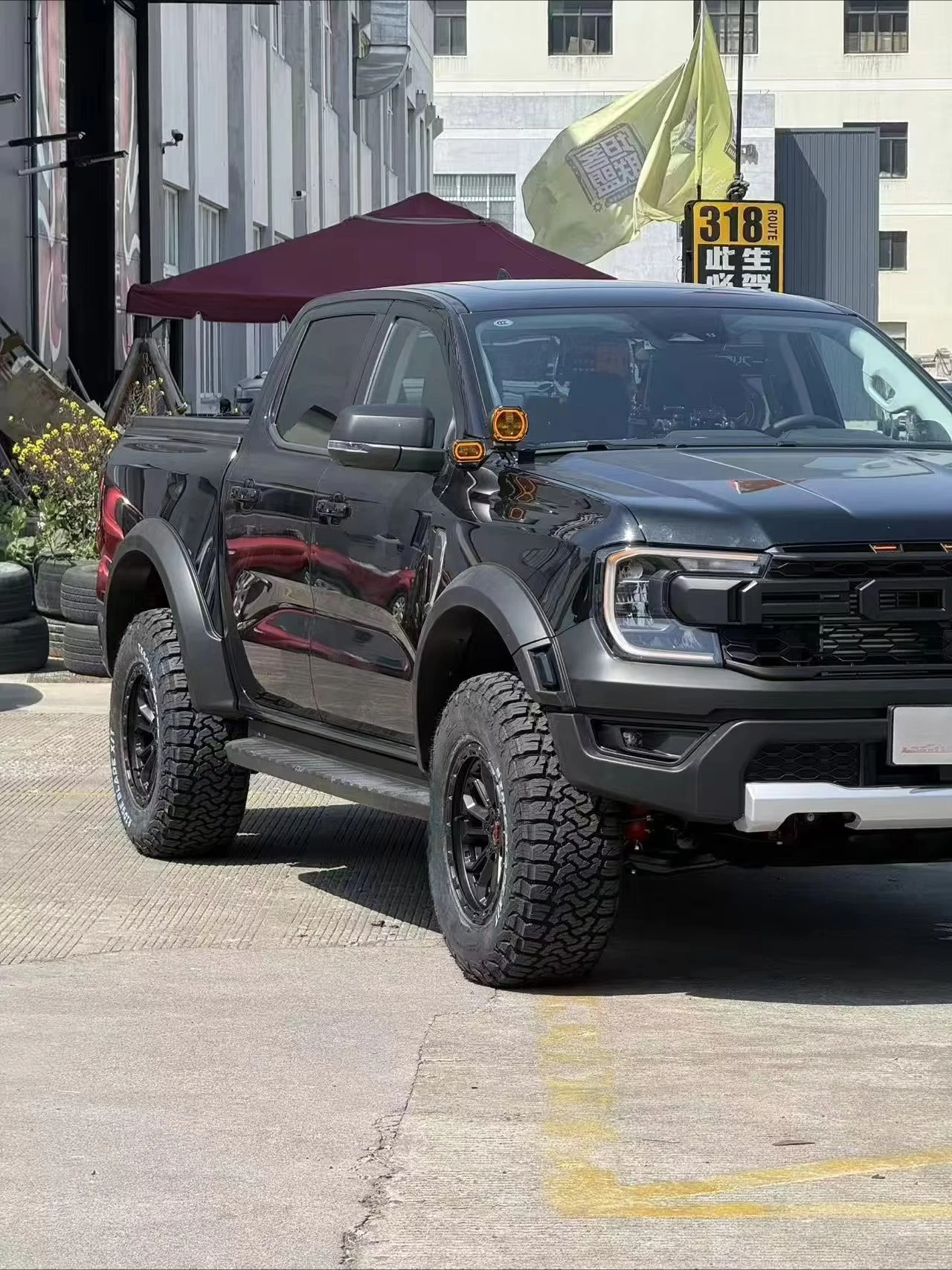 Raptor Style Luxury ABS Body Kit for for 2023 2024 Front Bumper Grille Fender Flares Upgrade Exterior Accessories 6