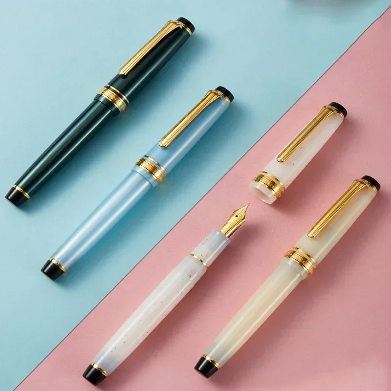 New Sailor SHIKIORI Four Season Series 14K Gold Fountain Pen Flat Top Student Gift Calligraphy Collection Nib With Ink Converter
