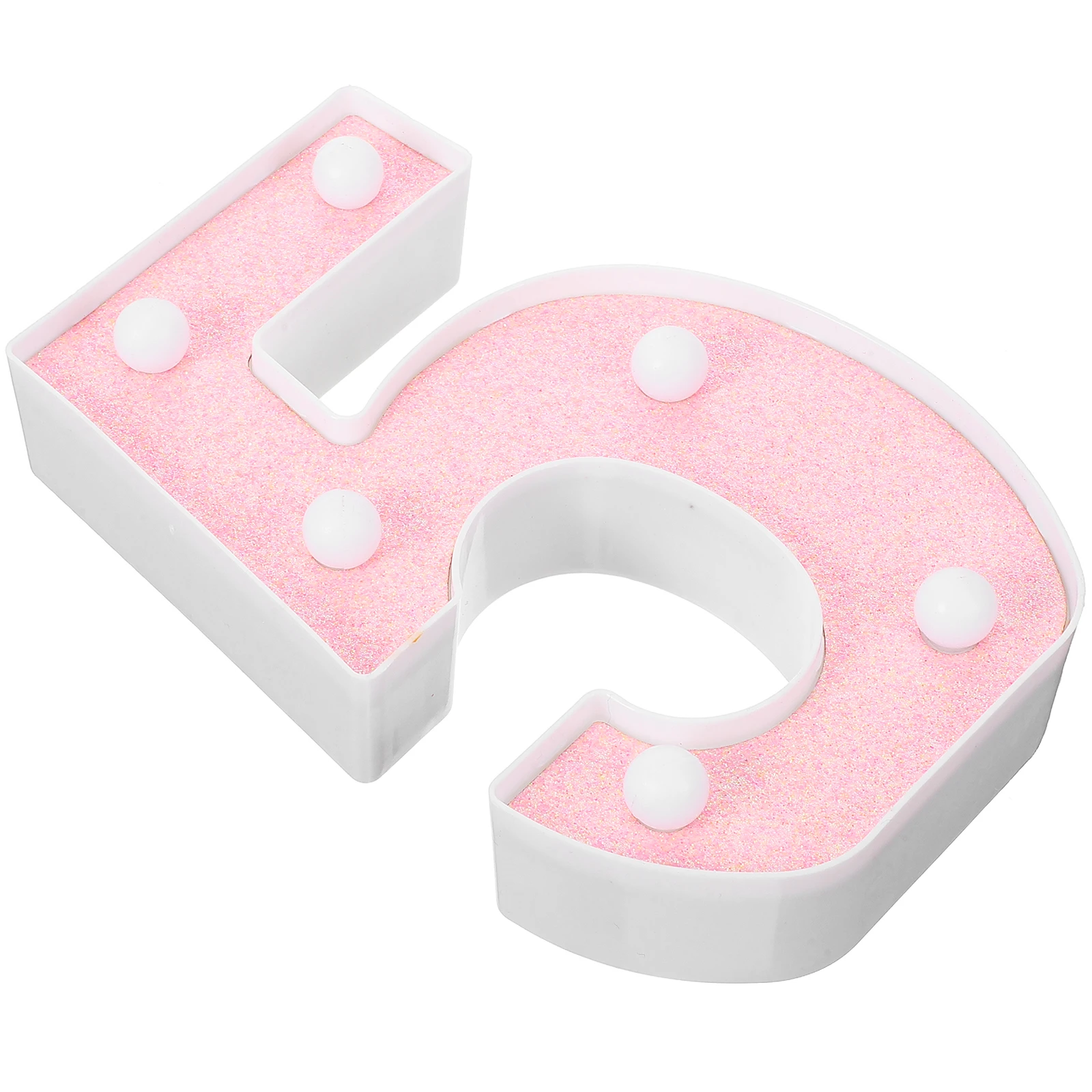 

Led 5 Plastic Light-Up Number Sign Lamp Bedroom Night Light Decorative Atmosphere Light For Led Number 5 Lamp Party