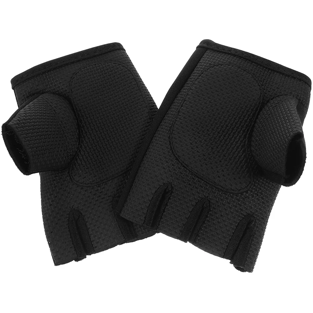 2 Pcs Fitness Gloves Professional Riding Men Sports The Mitten Portable Fishing Outdoor Wear-resistant Bike Half Finger