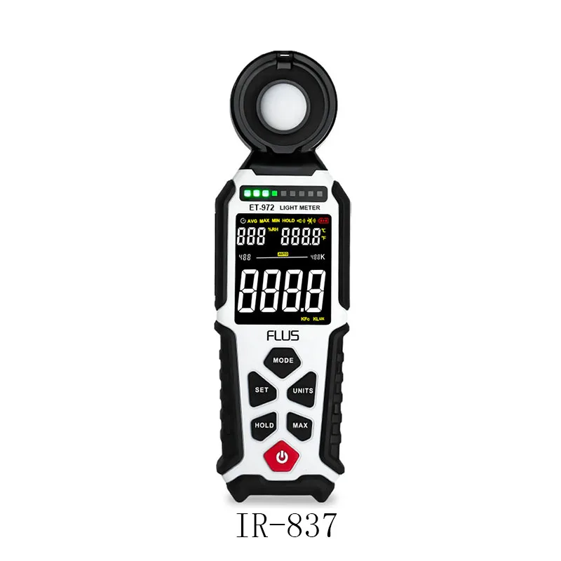 2025 Hot Sale Fast Response 0-400kLux Illuminance Luxmeter Calibrator LED Light Tester Flame Photometer Lux Meter