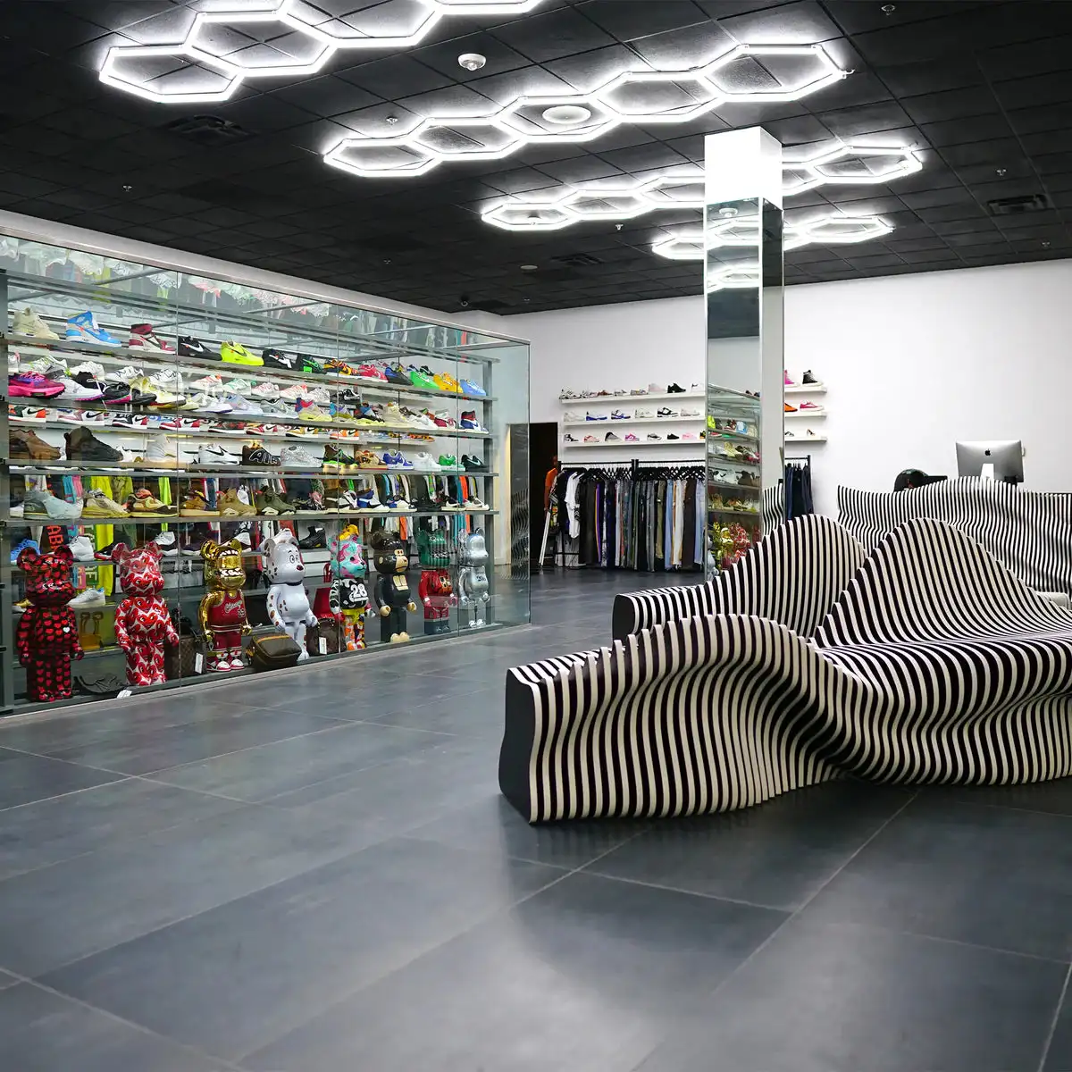 Luz LED Hexagonal para garaje, módulo de panal, iluminación de empalme adecuada para barbería, cafetería