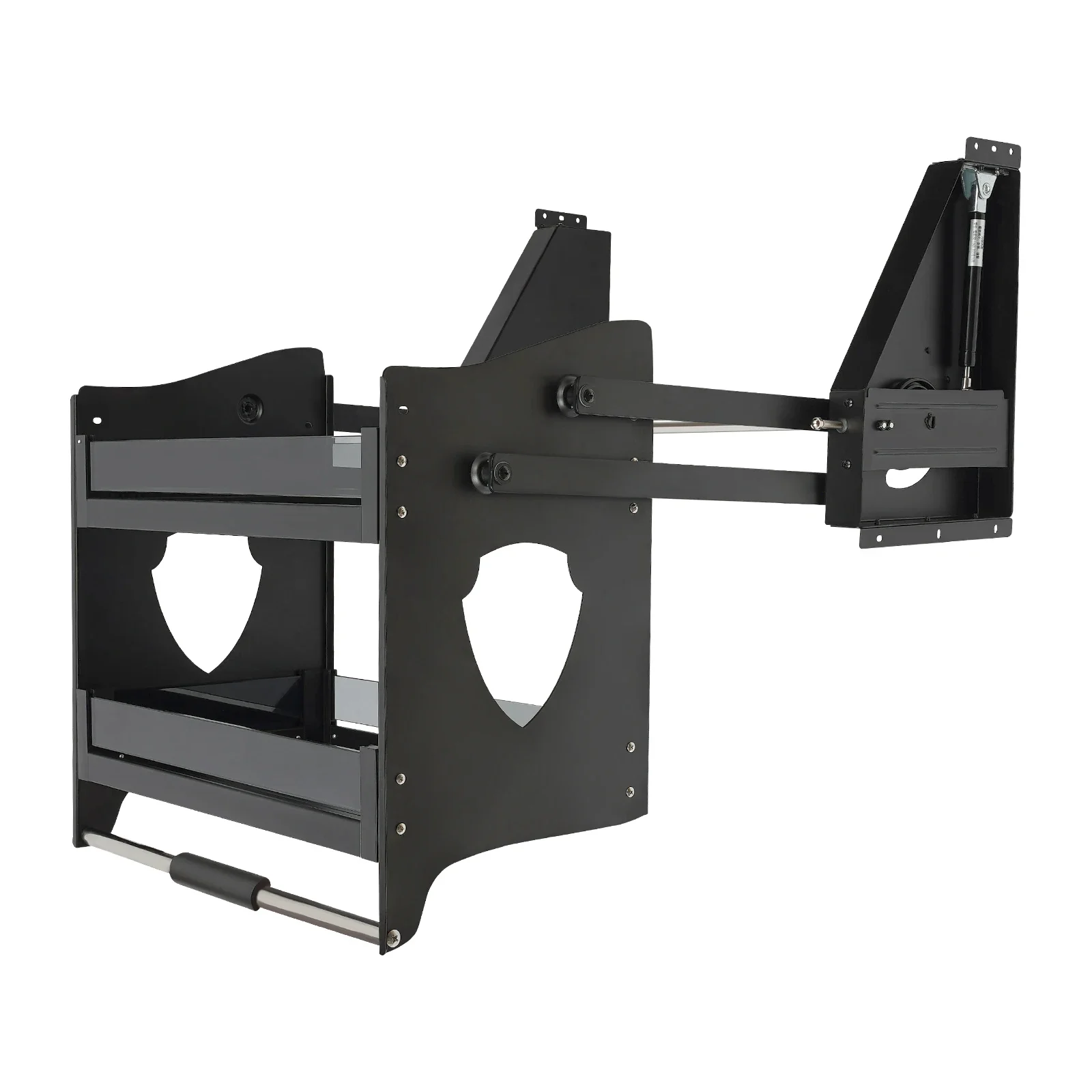 

2-х ярусный выдвижной шкаф, полка для хранения, корзина-органайзер, макс. 6,14 фунтов. Несущая нагрузка для кухонь, баров, кофе и т. д.