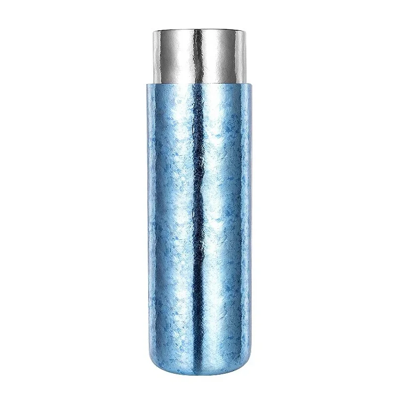 Pure titanium double-layer thermos cup with gift box, gift with tea compartment, convenient for making