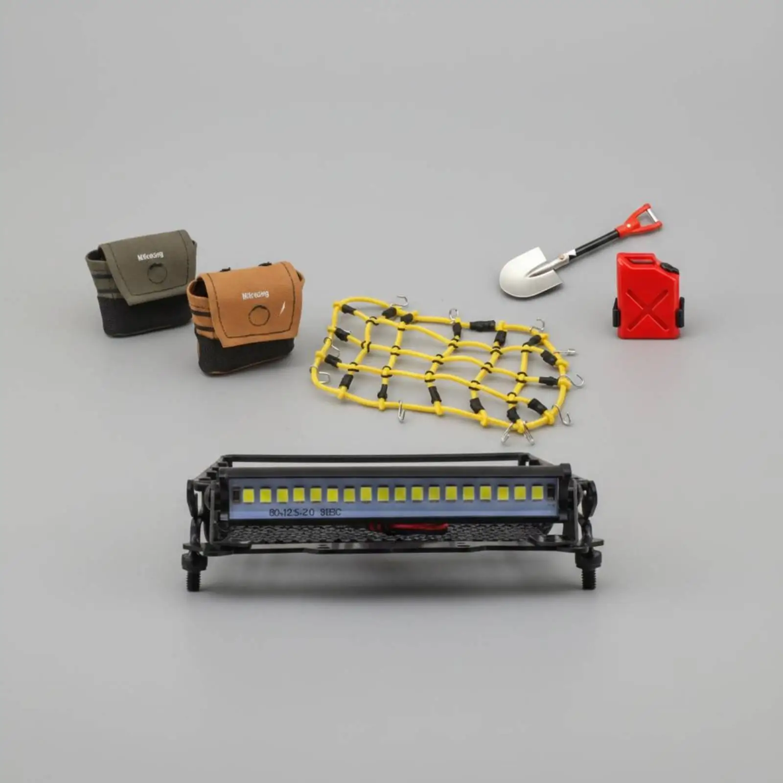 rc-truck-roof-rack-metal-adventure-set-with-spare-tire-bags-and-petrol-can-for-1-12-scale-d90-style-off-road-model