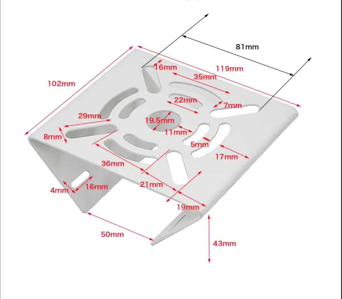 Mini Caméra de Montage Perche/Colonne, Dispositif de Sécurité CCTV, Boucles 100mm