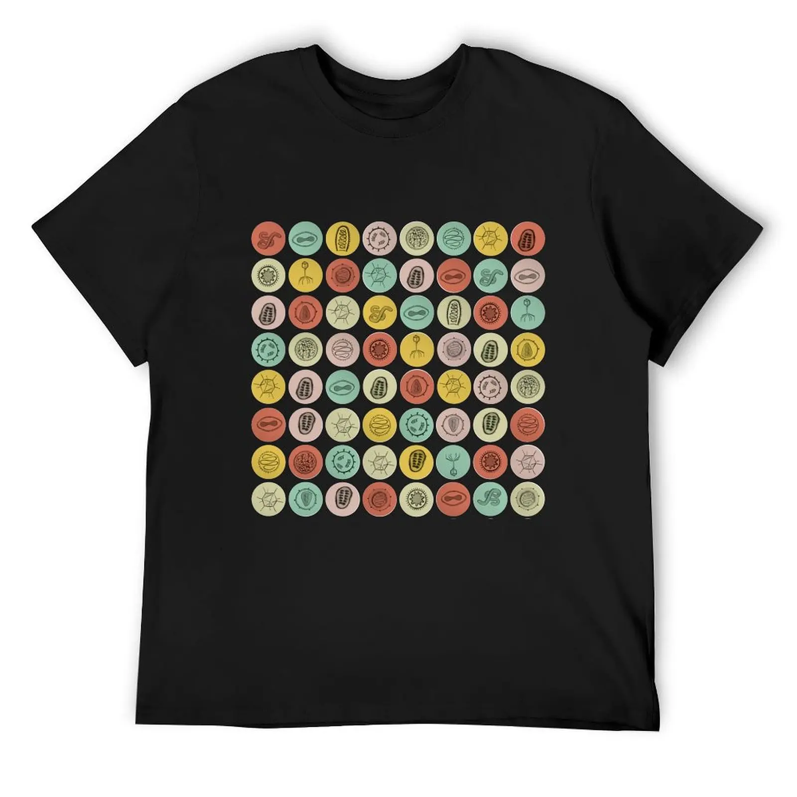 

Virus Dots - Sunset T-Shirt man t shirt summer tops Aesthetic clothing Men's clothing