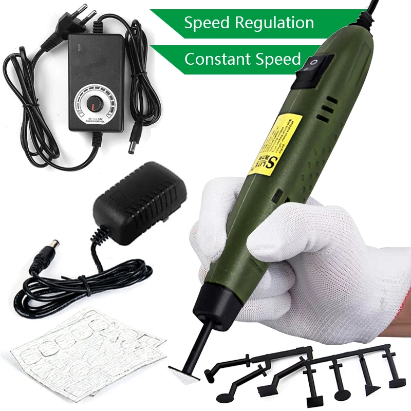 18W 110V-220V Mini szlifierka szlifierka typu pióro stała/regulacja prędkości polerka DIY Model rowek okrągły polerka narożna