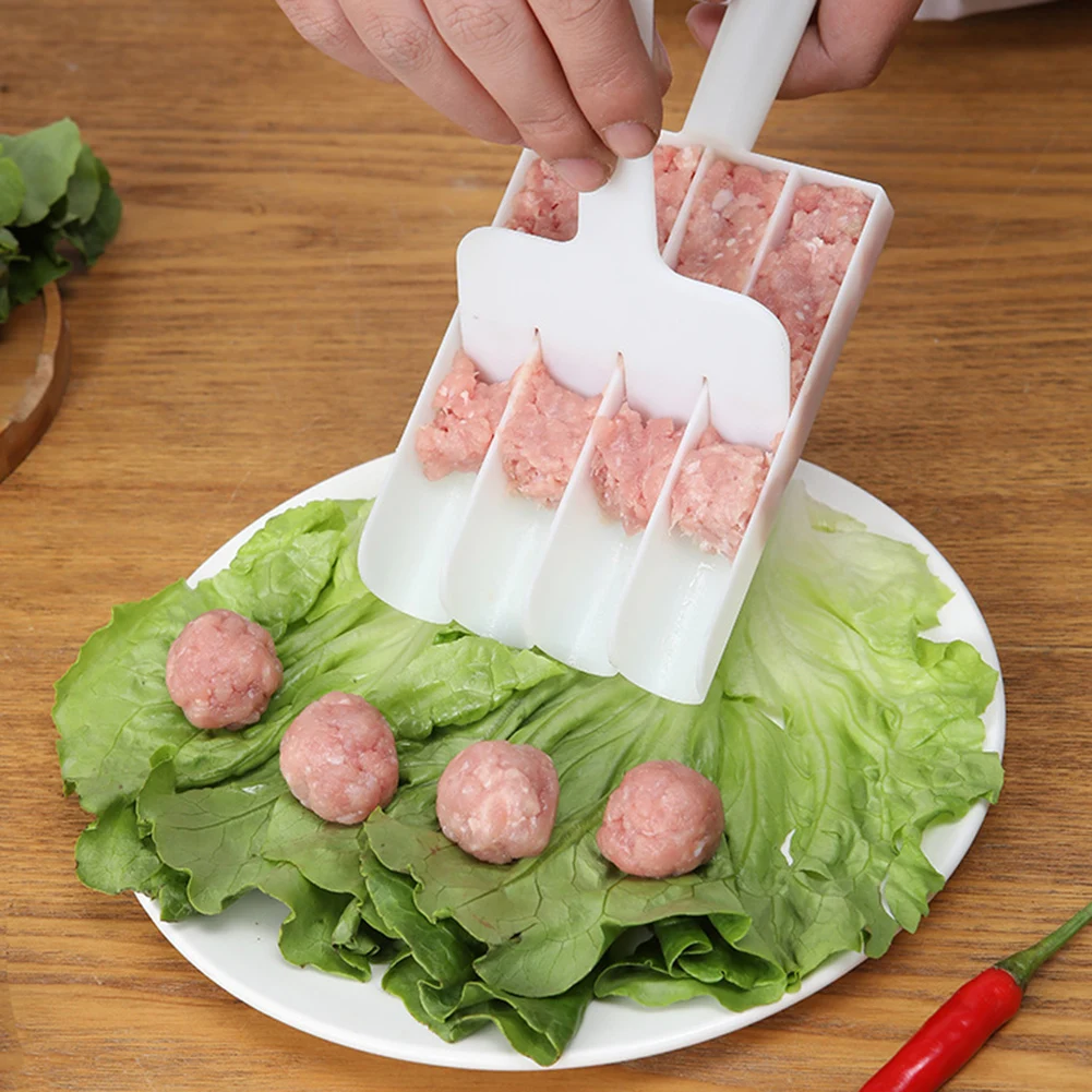 Set per polpette in plastica, pesce fritto, carne di manzo, palline, stampi, strumenti per cucchiai, per utensili da cucina, accessori, gadget da cucina
