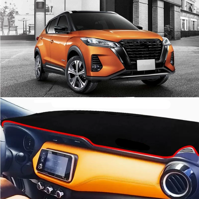 Anti-UV Dashboard Cover Mat Pad For Nissan Kicks P15 2016-2021 2022 2023 2024 Dash Board SunShade Protect Carpet Car Accessories