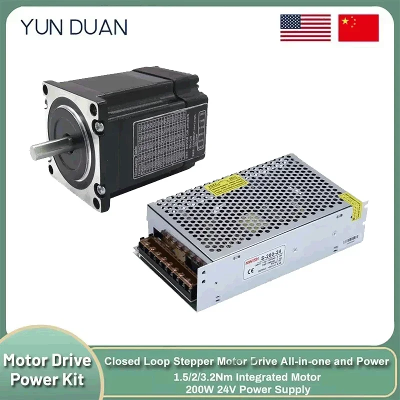 Closed Loop Stepper Motor Driver All-in-one 3000rpm Easy Servo Integrated Encoder Motor Nema23