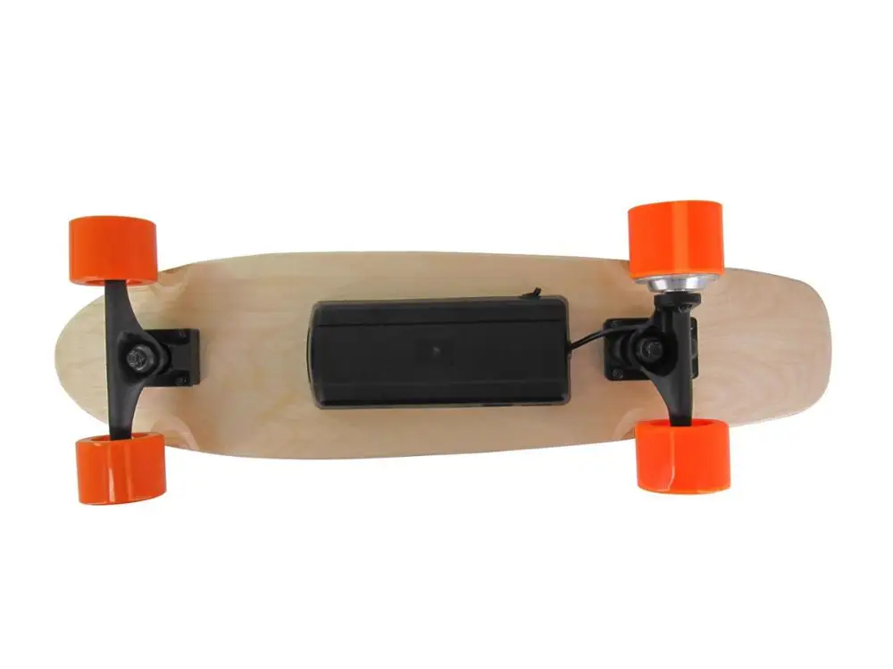Skateboard Listrik Custom Small Fish Plate Cruiser Maple dengan Remote Control Direct Drive Boosted