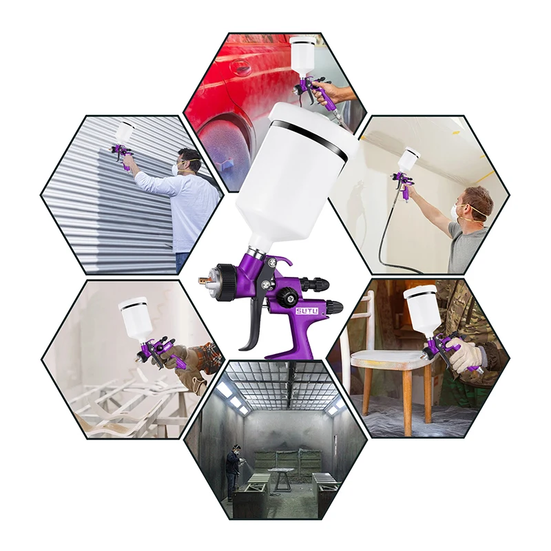 High-quality 1000B automotive low-pressure spray gun with high atomization efficiency