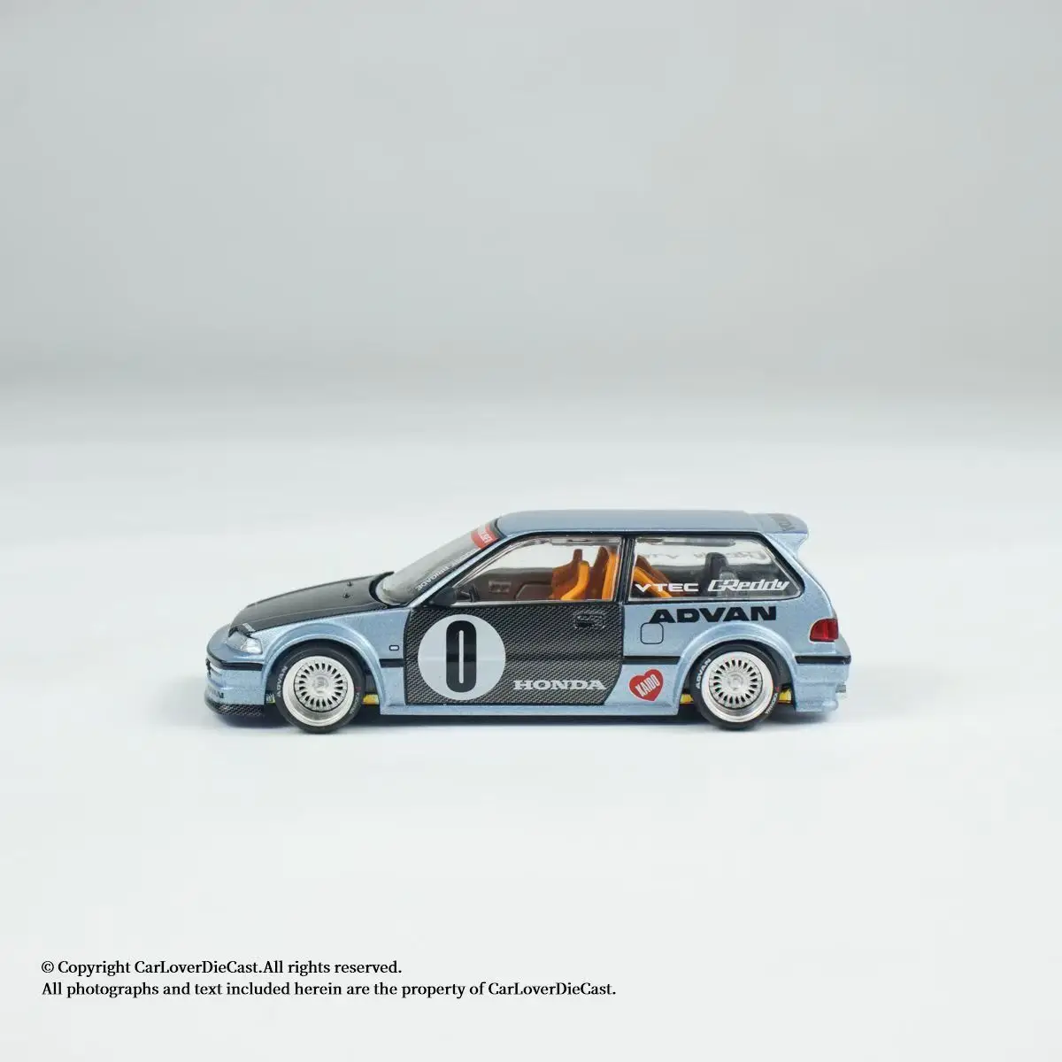 Kaido House XMINIGT 1:64 Civic EF NR.179 Model Samochodu Wykonany z Odlewu Stopu Metalu, Kolekcja Zabawek Samochodowych, Prezent na Boże Narodzenie dla Chłopca