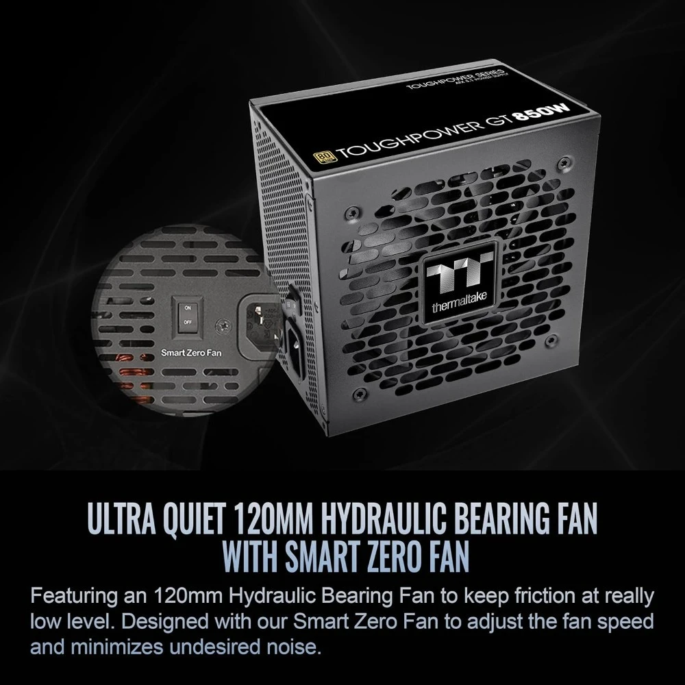 

Блок питания ATX 3.1 850 Вт с сертификацией 80 Plus Gold, разъем PCIe 5.1 450 Вт, Smart Zero Fan, доставка по США