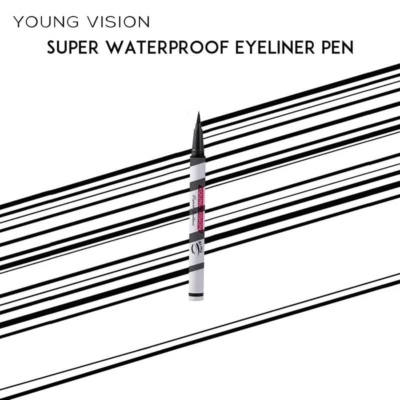 Lápiz delineador de ojos de color resistente al agua de la marca YOUNG VISION, cabezal de esponja, delineador de ojos líquido, secado rápido, 5 colores opcionales