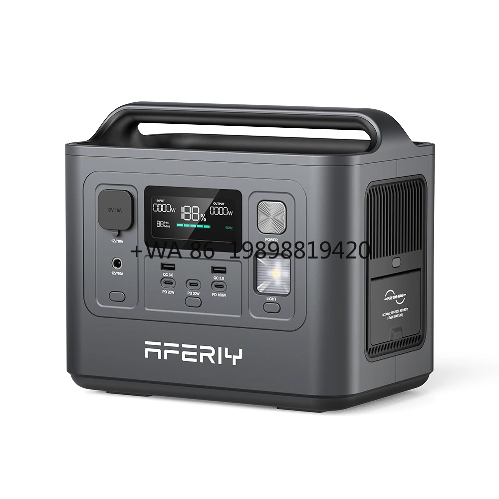 

Outdoor Use Solar Power Energy Storage System Battery Portable 800w Outdoor Power Station with 200w Solar Panel Generator