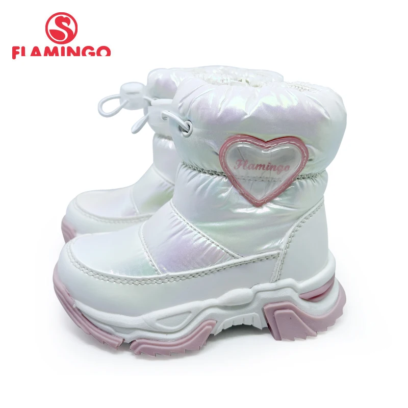 

FLAMINGO Winter Wool Keep Warm Shoes Anti-slip Children High Quality Snow Boots for Girl Size 23-28 Free Shipping