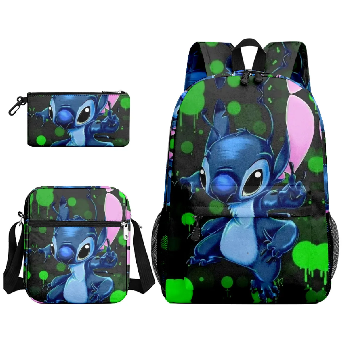 Lilo And Stitch Backpacks Women Backpack Female Travel Bag Backpacks Schoolbag for Teenage Girls Bookbag Mochila 3pcs Sets