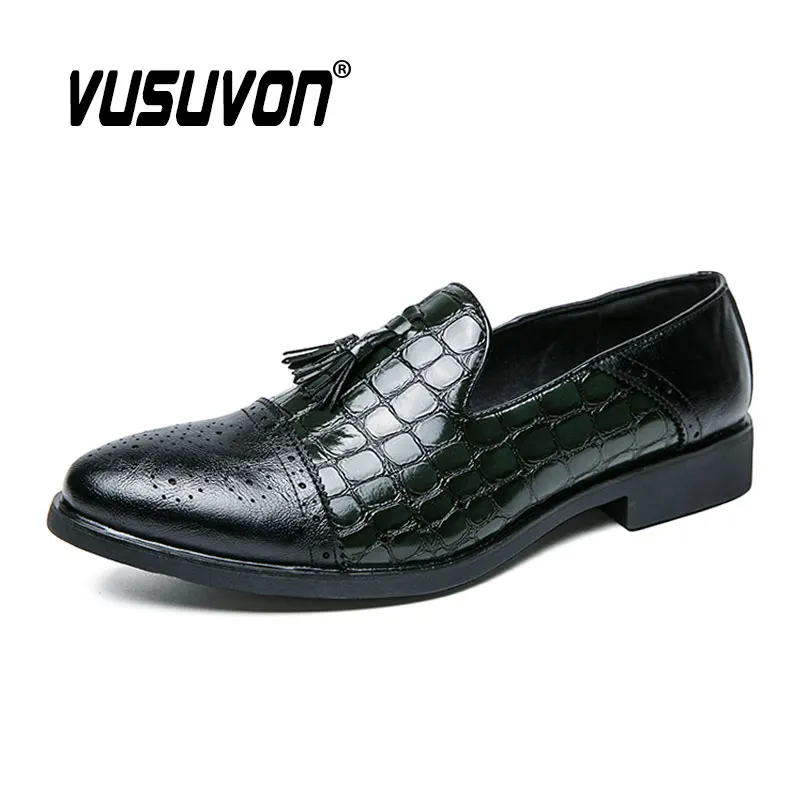 

Men Tassels Loafers Split Leather Boys 38-45 Size Breathable Black Shoes Soft Outdoor Casual Summer Mules Dress Sandals Flats