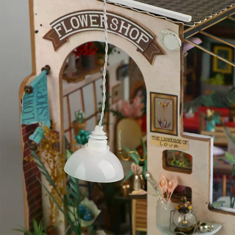 1/12 maison de poupée Simulation LED lustre modèle maison de poupée meubles miniatures décoration maison de poupée accessoires pour la maison