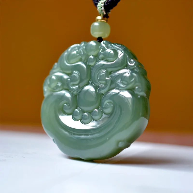Natural Hetian Jade Everything Goes Well Pendant - New Style Fashionable And Versatile