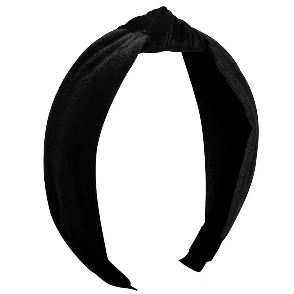 

Women Girls Top Knotted Wide Velvet Headband, Cute No Slip Hairband Soft Knot Birthday Christmas Party Headwear Hair Accessor