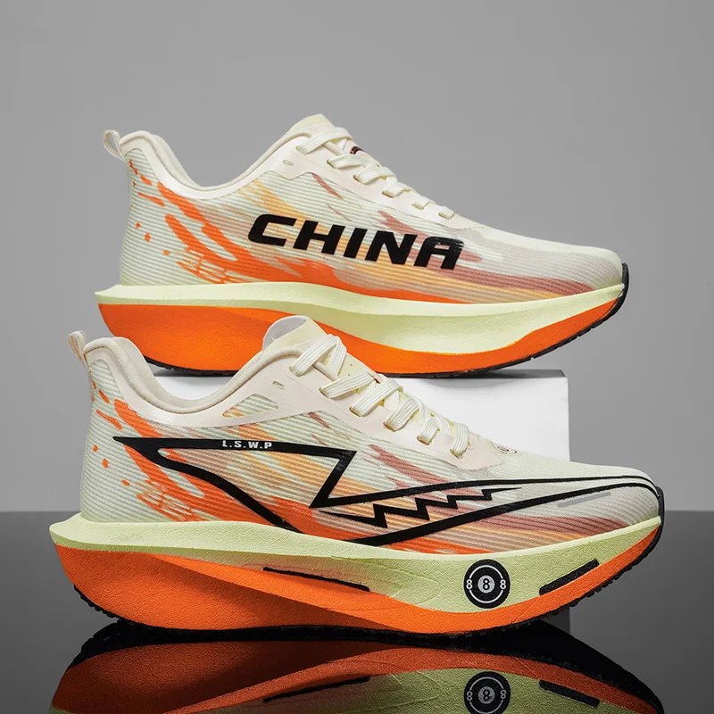 メンズ用カーボンプレート入りランニングシューズ。軽量で、女性 - Carbon Plate Marathon Racing Shoes のレビューと価格