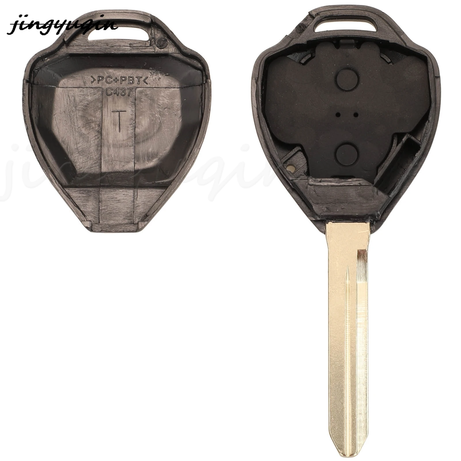 jingyuqin 2/3 Buttons Remote Car Key Shell For Toyota Crown Camry Corolla Reiz RAV4 Avalon Venza Matrix Auto Fob Toy47 Blade