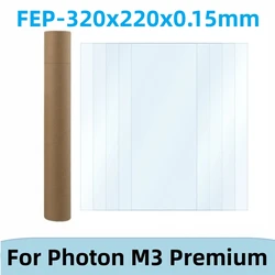 5Pcs FEP Film 320x220x0.15mm For ANYCUBIC Photon M3 Premium Mono M5 M5s Series M7 Pro Series UV resin LCD 3D Printer Parts