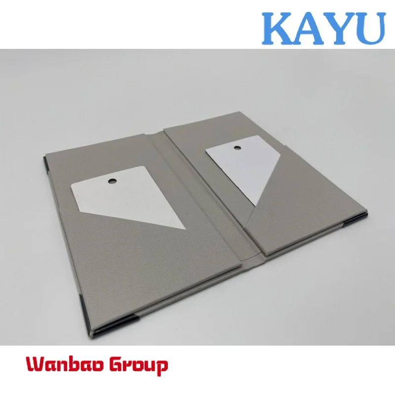 Custom  High Quality PU Leather A4 Size Custom Logo Printing Bill Folder Menu Cover From Singapore Manufacturer