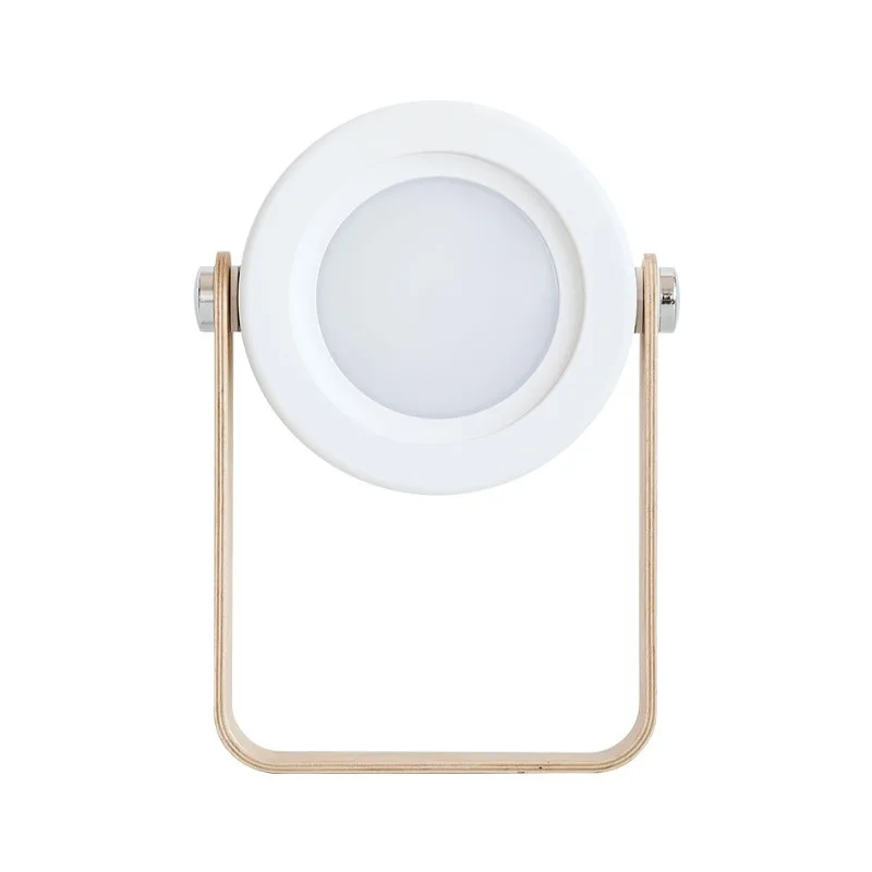 

3D night light stepless dimming three-speed white desk lamp usb outdoor portable
