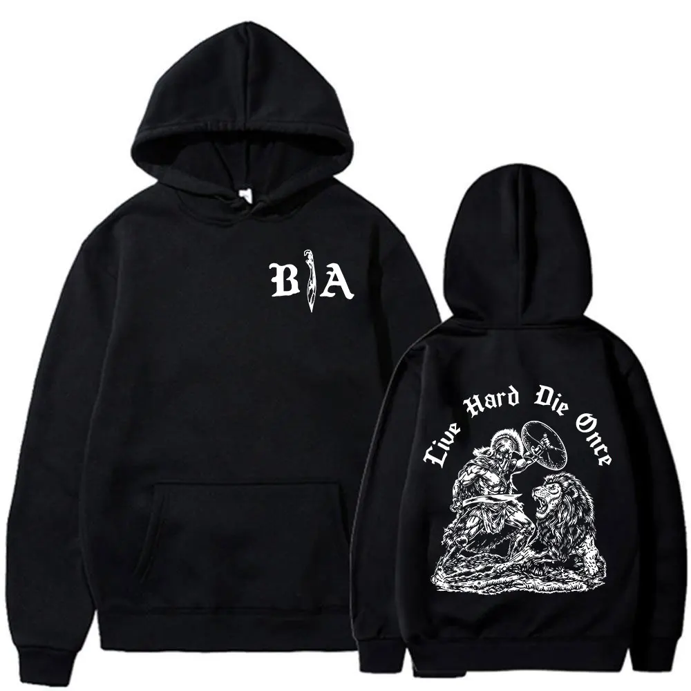 Die Once 2026 Brothers in Arms Doppelseitig bedruckte Hoodies für Männer und Frauen, modische Sweatshirts, übergroße Langarm-Pullover – Detail 2