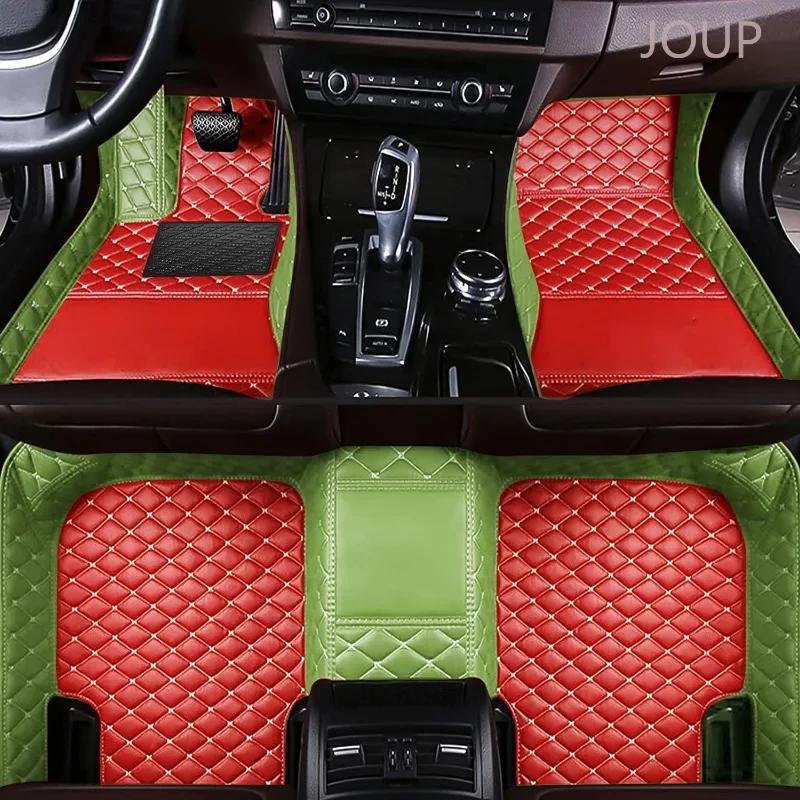 

Custom Car Floor Mats for Mercedes GLC Class AMG 2017-2020 Year Eco-friendly Leather Car Accessories Interior Details