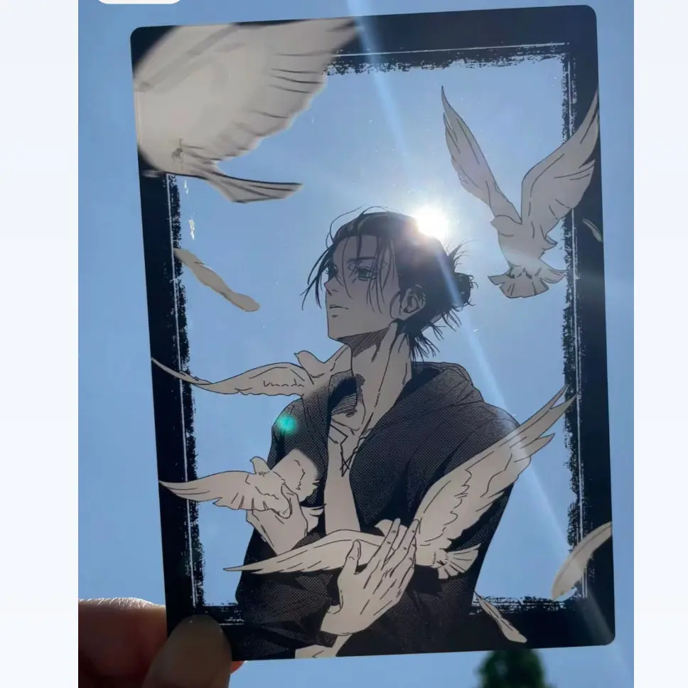 Eren Peace Dove Acrylic Card Attack on Titan Transparent Cards Group Photo Card Collection Shooting Prop Anime Goods Friend Gift