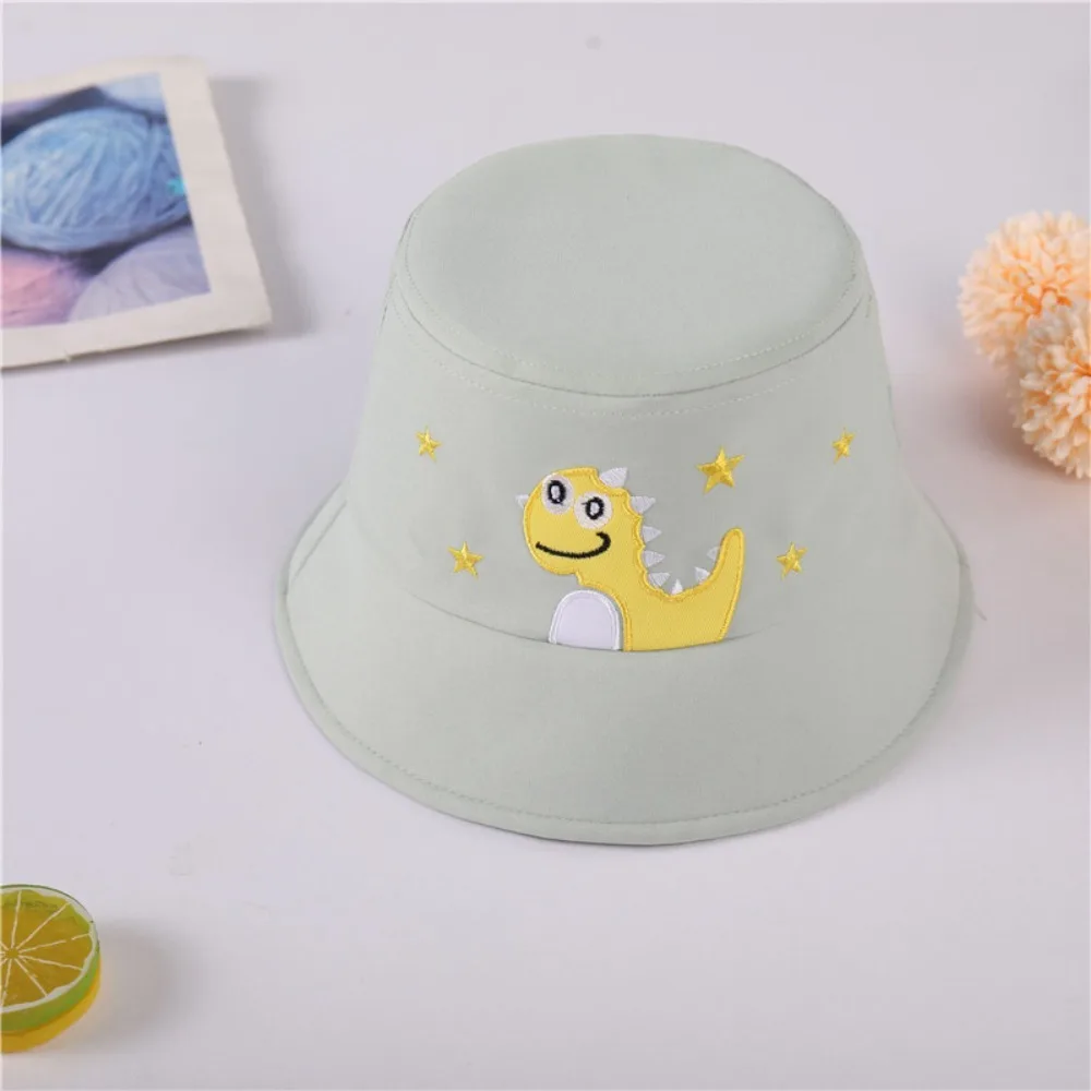 

Wide Brim Letter Hat Cartoon Dinosaur Pattern Sunscreen and Shading Hat Neck Ear Cover UV Protection Bucket Hat Boys Girls