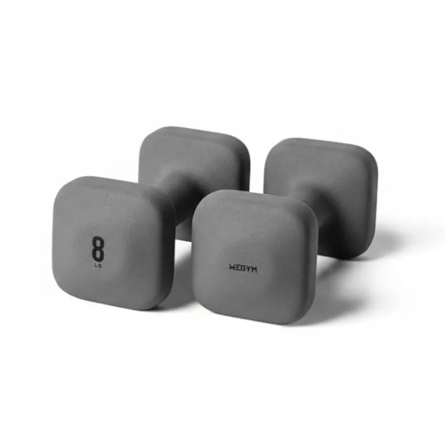 

Гантели WeGym SafeGrip квадратные с нескользящими ручками, эстетичные свободные веса для домашних тренировок, устойчивая конструкция, предотвращает скатывание